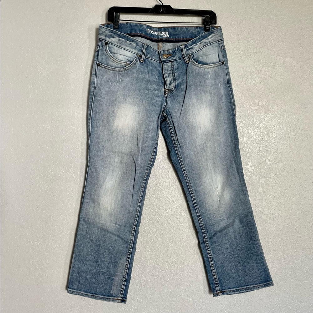 Express Capri Blue Jeans - Size 6